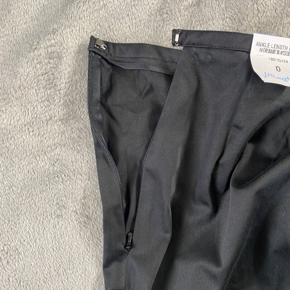 J.McLaughlin Black Ankle Length Cotton‎ Blend Pants Womens 0 Office Career New - Picture 9 of 16